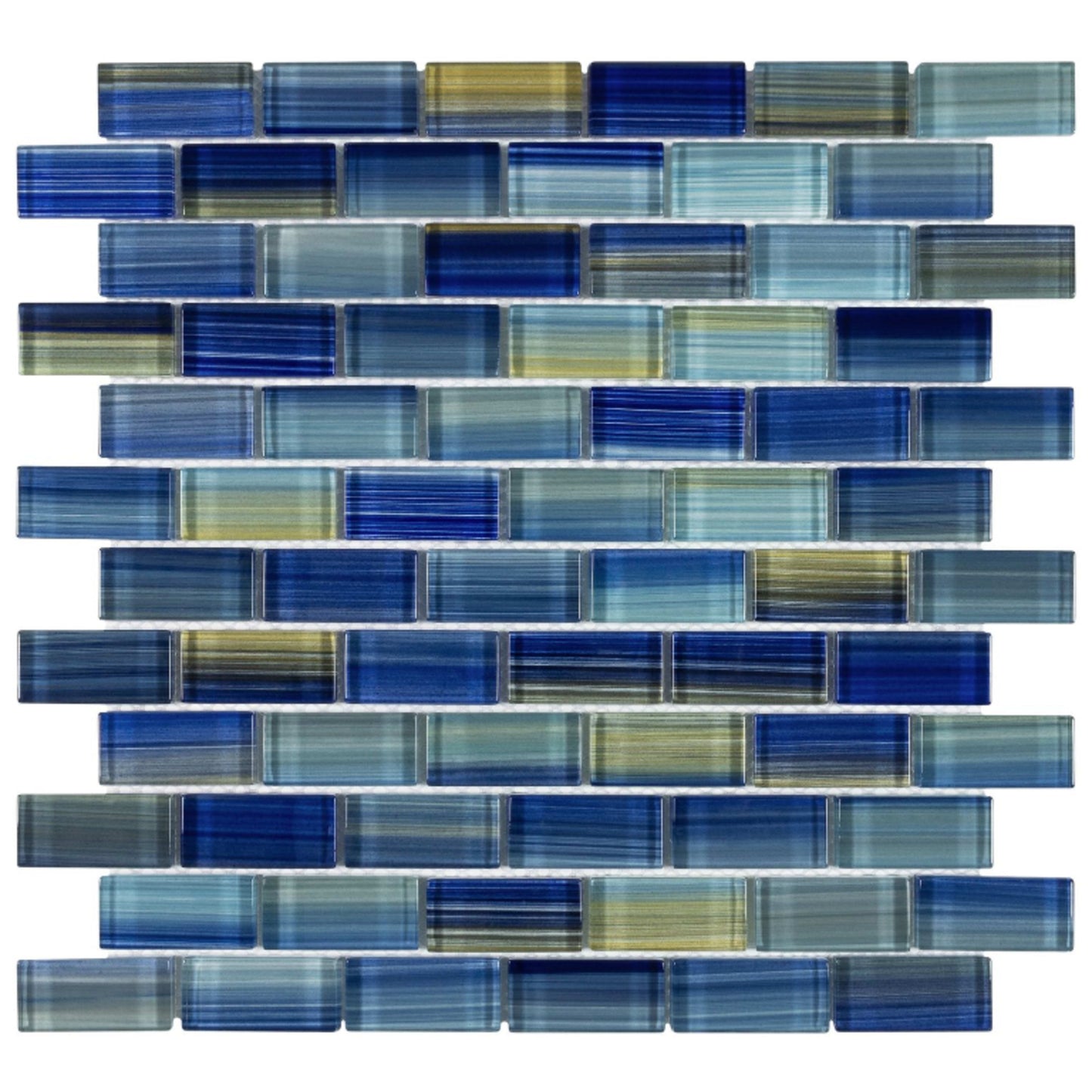 Splash in Neptune Seas 1×2 Glass Tile