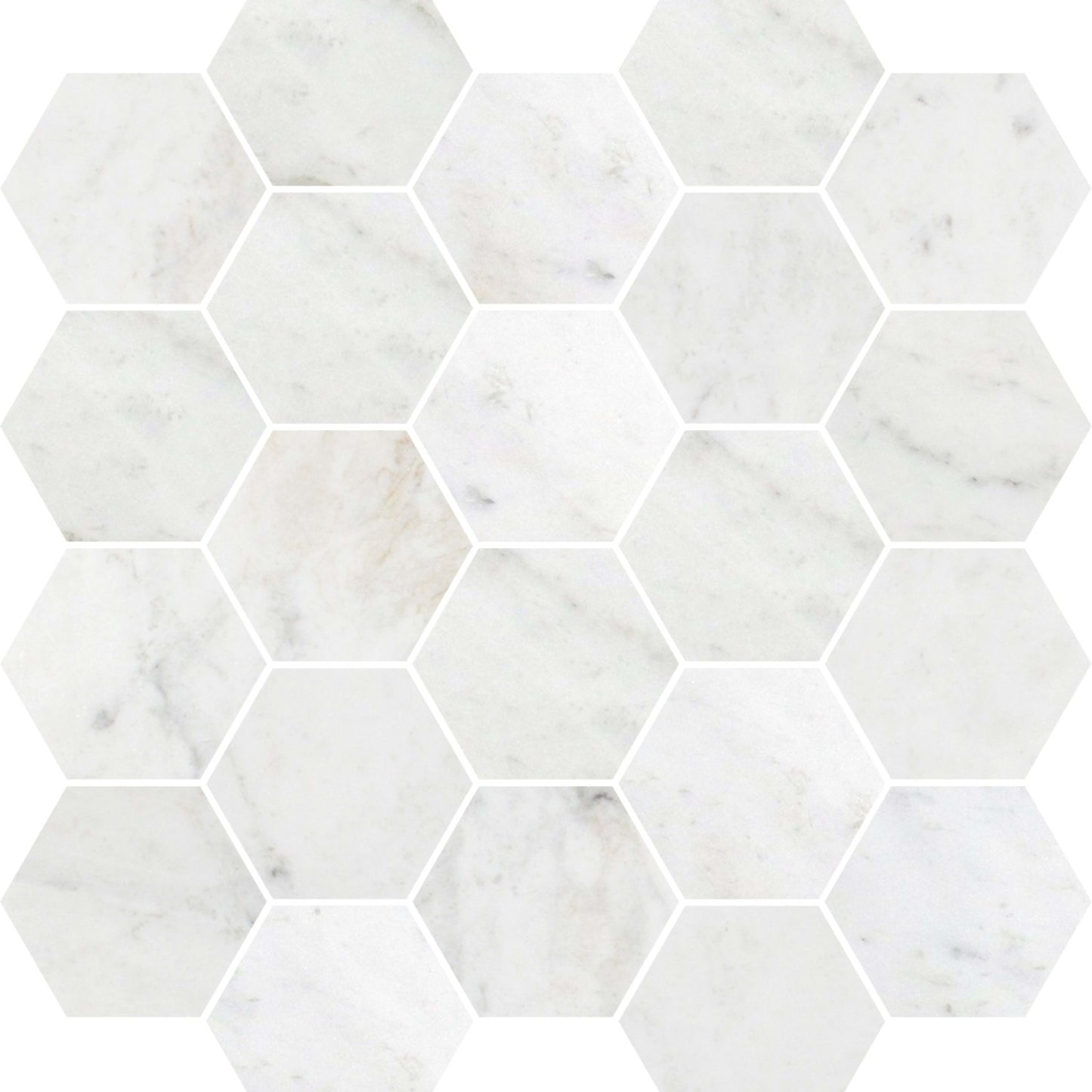 Premier Marble in Casablanca Polished M3x3hex Natural Stone