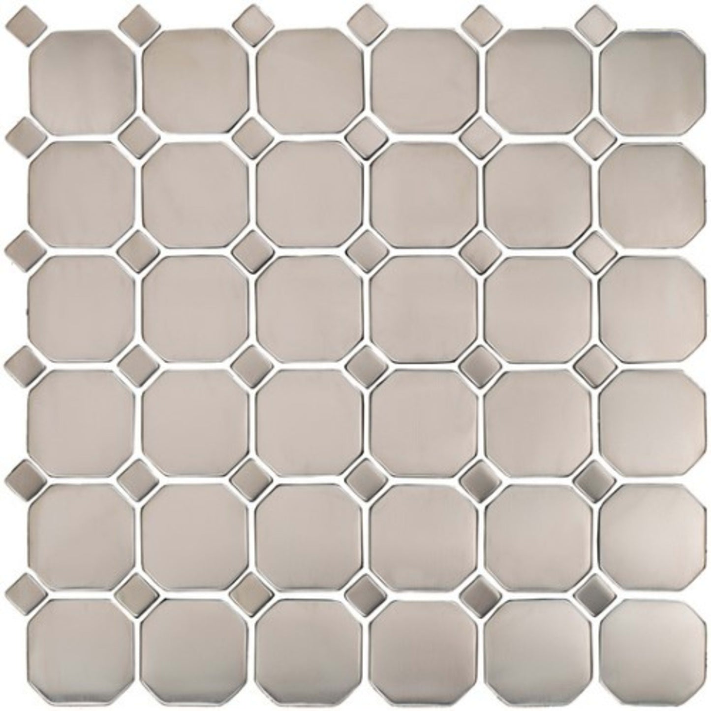 Matrix in Stainless M12oct Metal Tile