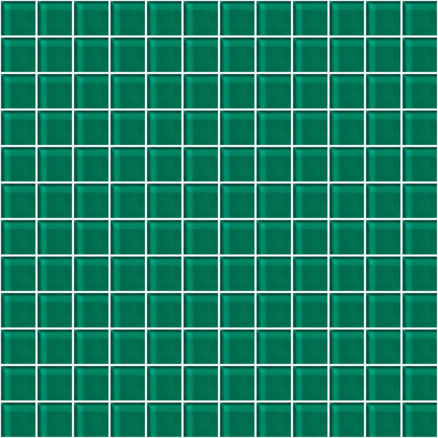 Glass Blox in Glisten Green 1"x1" Glass Tile