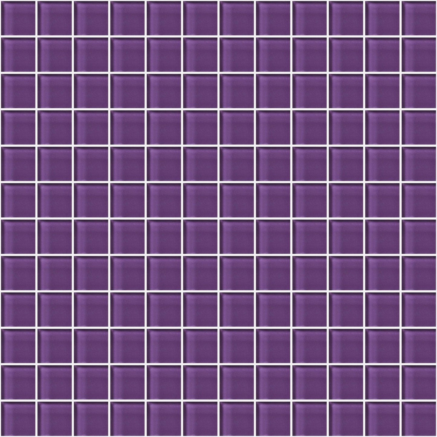 Glass Blox in Grape Sparkle 1"x1" Glass Tile