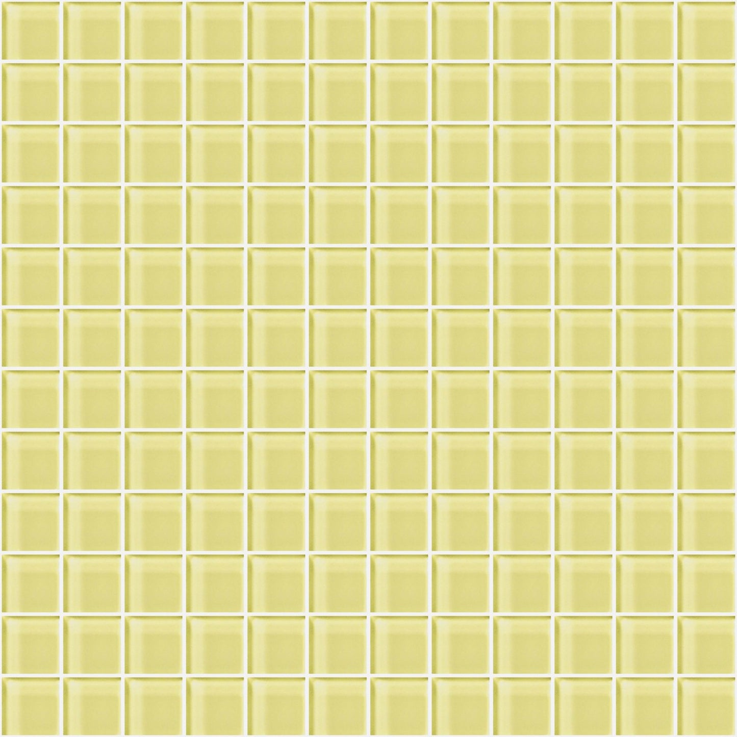 Glass Blox in Lemon Zest 1"x1" Glass Tile