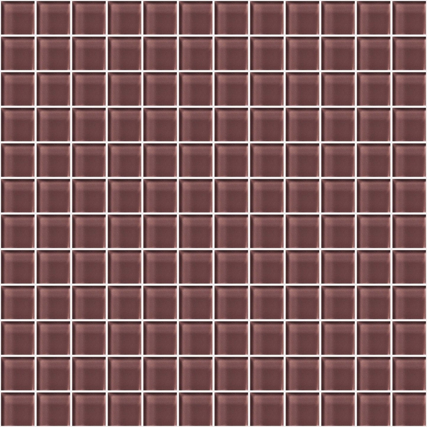 Glass Blox in Taupe Fog 1"x1" Glass Tile