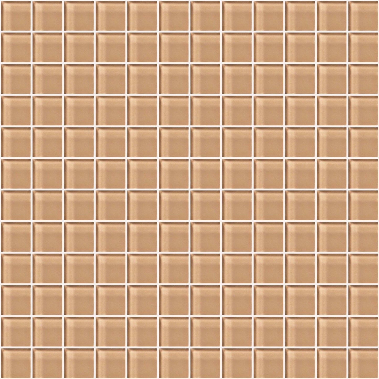 Glass Blox in Champagne 1"x1" Glass Tile