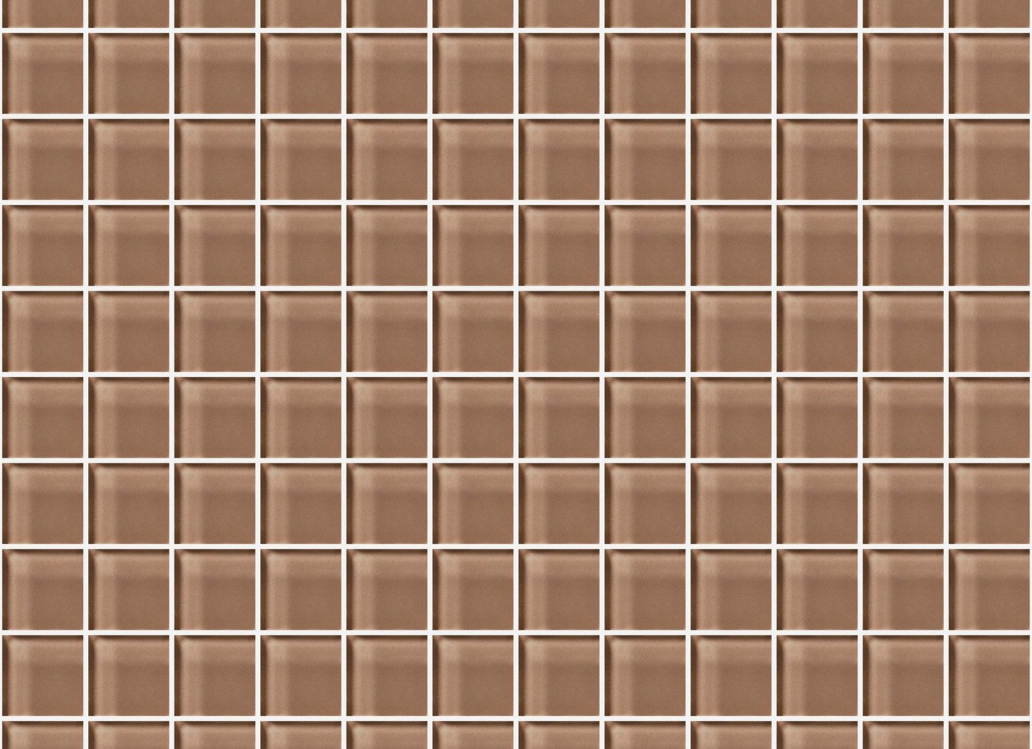 Glass Blox in Latte 1"x1"