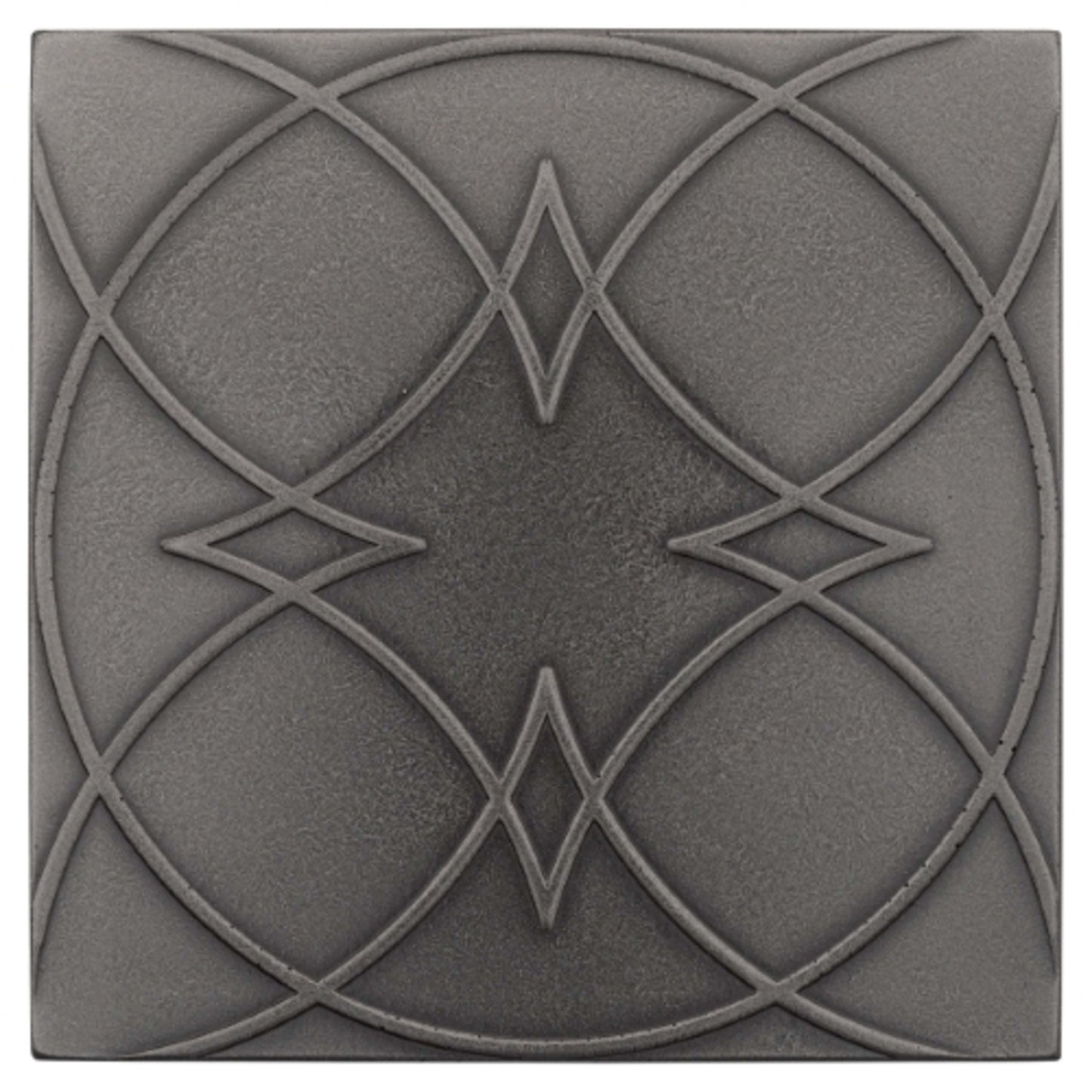 Geometal in Gunmetal - Square Metal Tile