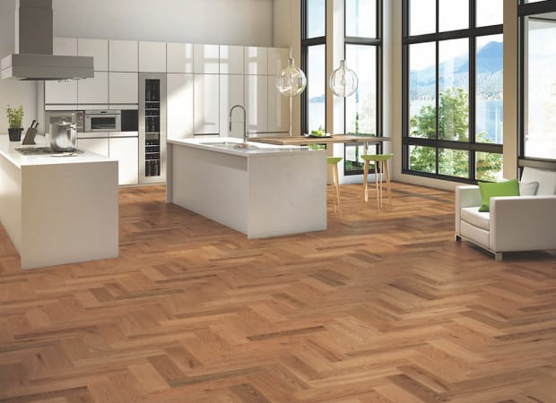 Herringbone Collection - Smooth Red Oak Engineered 1/2 in Natural 5