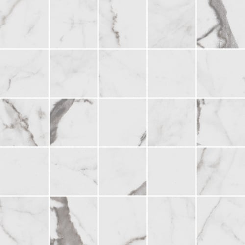 Indulge in Statuario 12x12 Mosaic