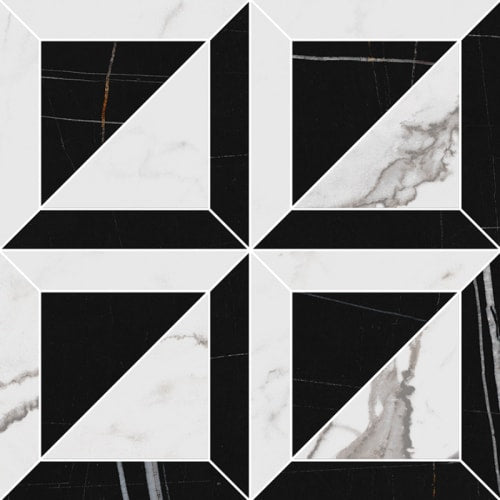 Indulge in Statuario Mix 12x12 Mosaic