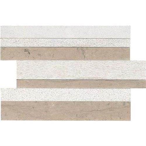 Haven Point in Gray Virtue Random Modern Stack Mosaic - Random Tile