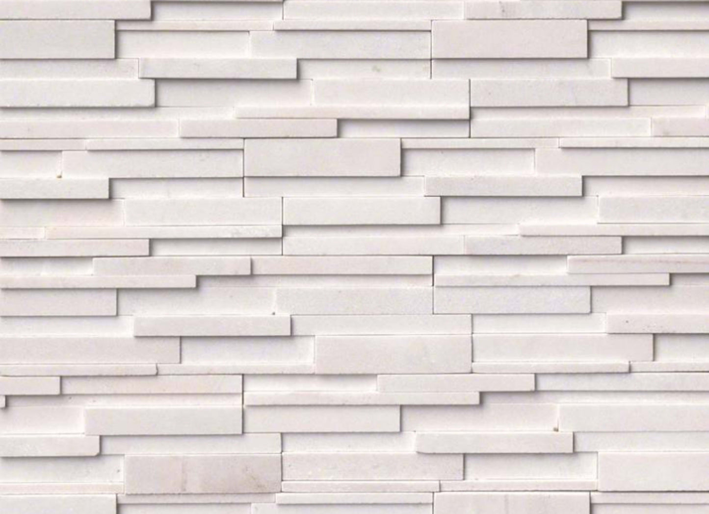 Rockmount Stacked Stone Collection in Arctic White 3d
