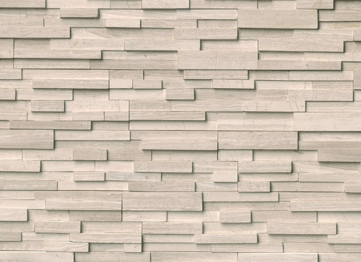 Rockmount Stacked Stone Collection in White Oak 3d Honed