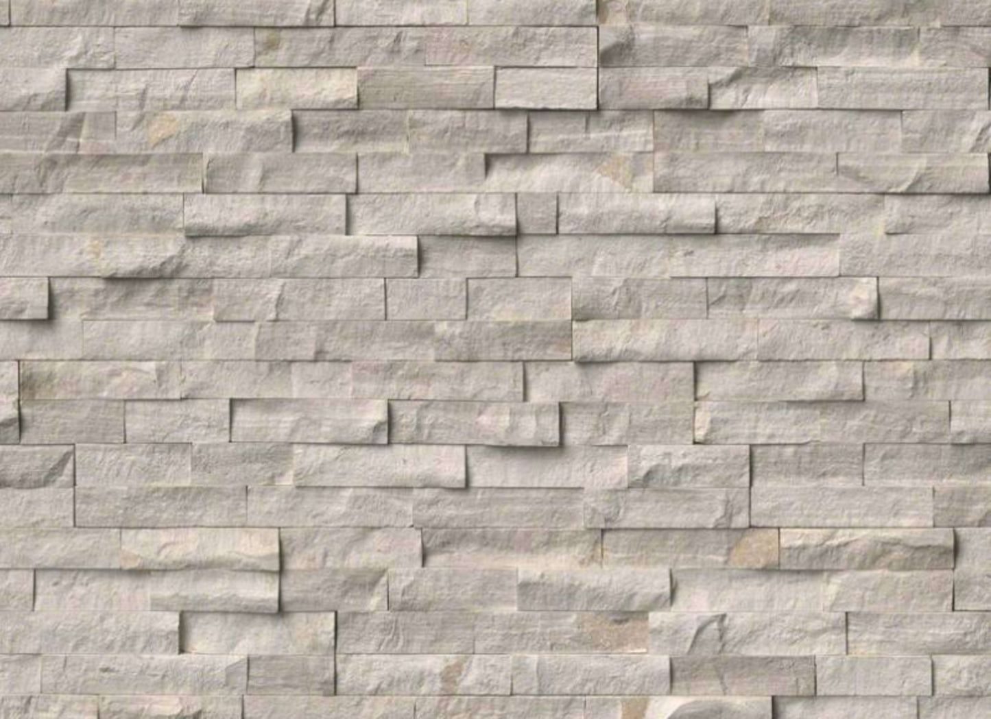 Rockmount Stacked Stone Collection in White Oak Splitface