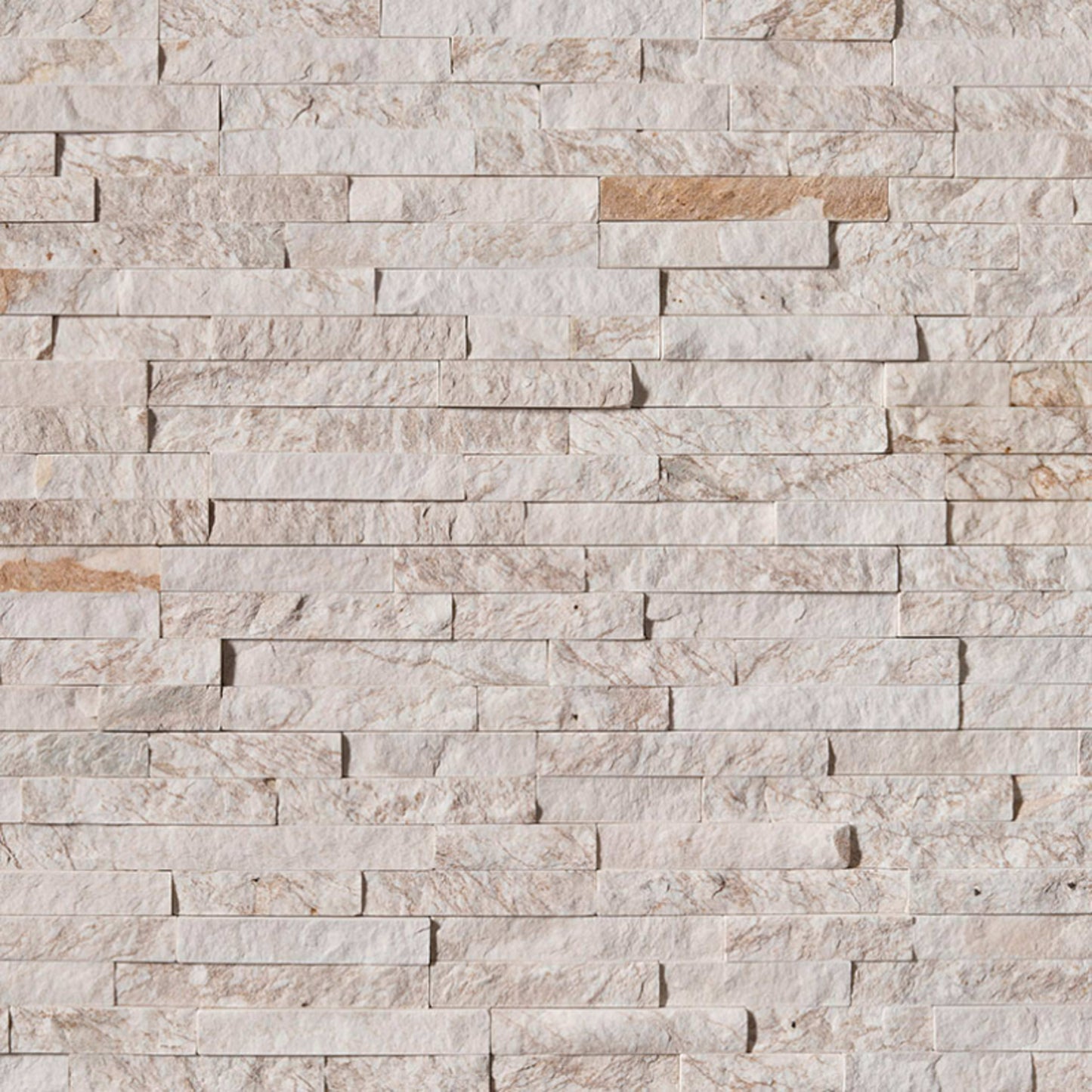 Rockmount Stacked Stone Collection in Royal White Splitface Natural Stone