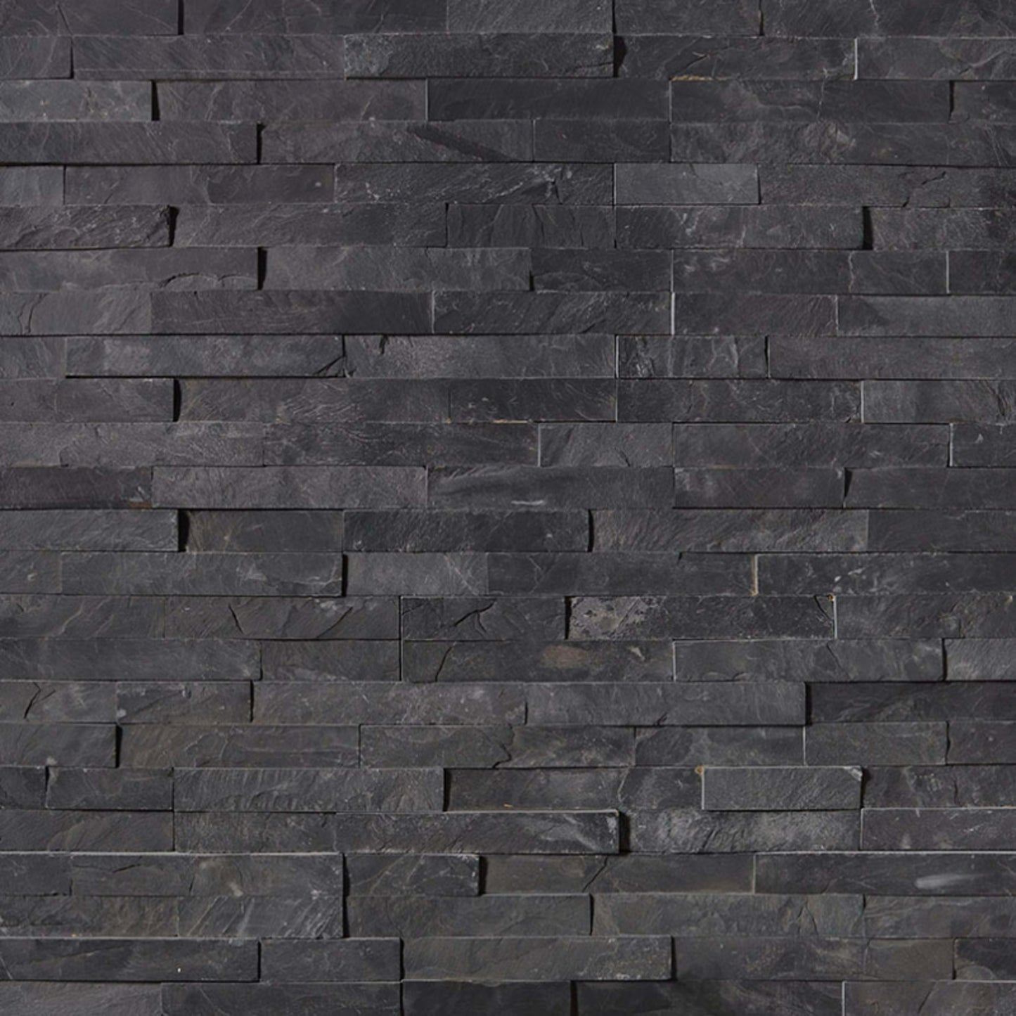 Rockmount Stacked Stone Collection in Premium Black Natural Stone