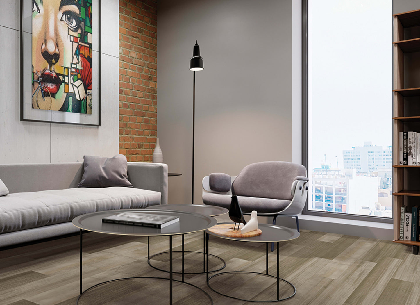 Metroflor LVT - Déjà New - Alleyway in Bronze Mist
