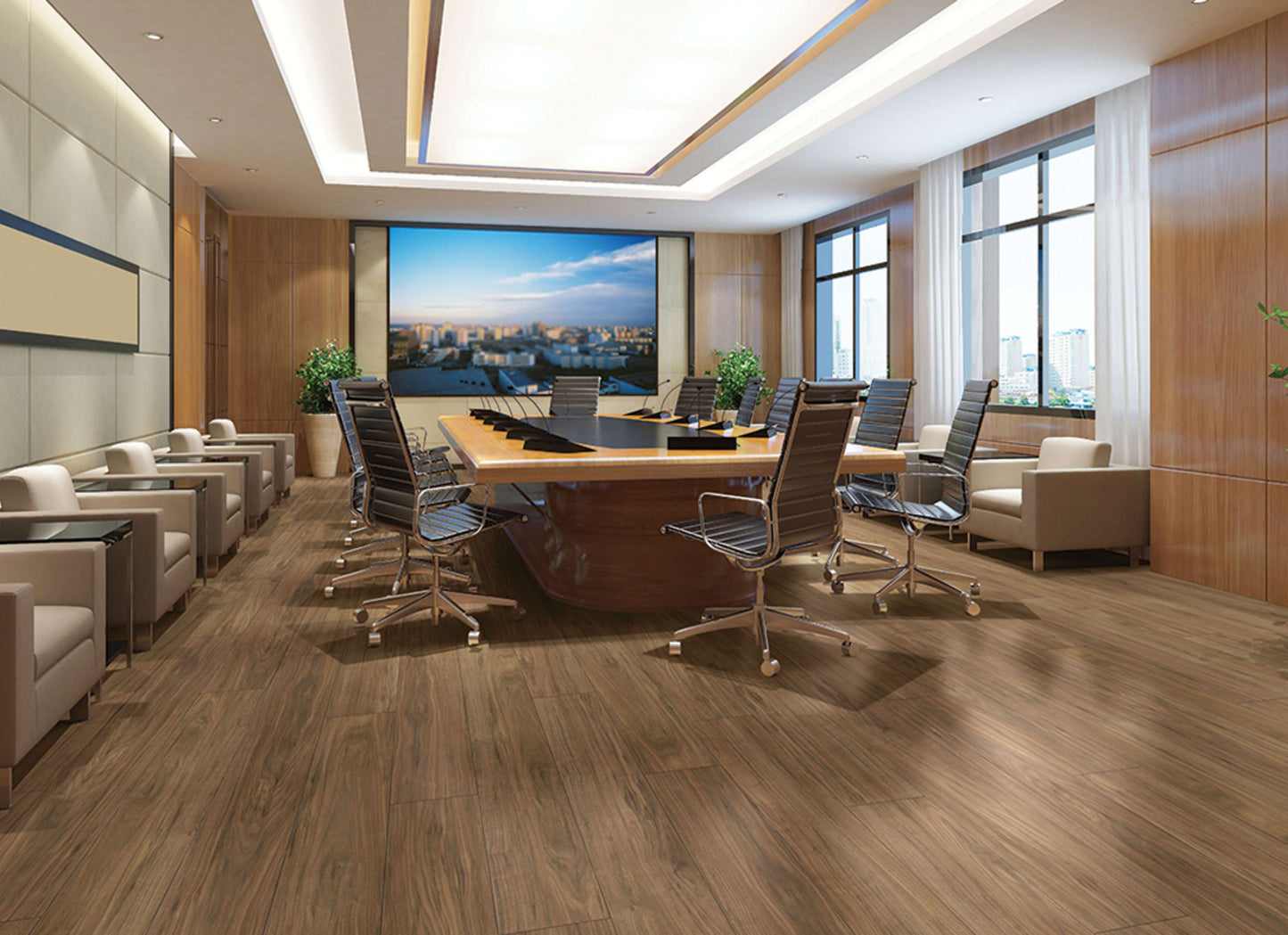 Metroflor LVT - Déjà New - English Walnut in Bourbon