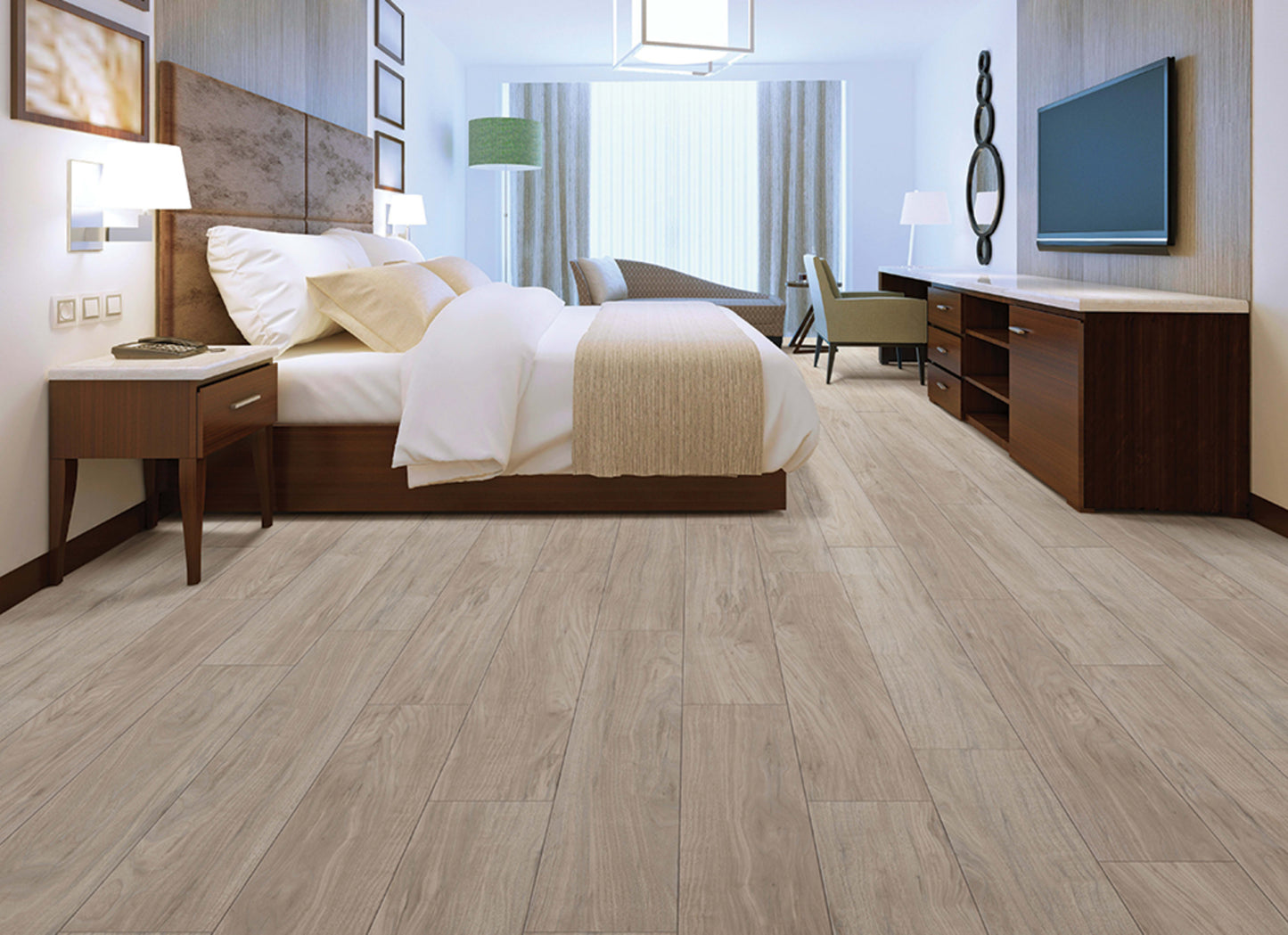 Metroflor LVT - Déjà New - English Walnut in Chanterelle