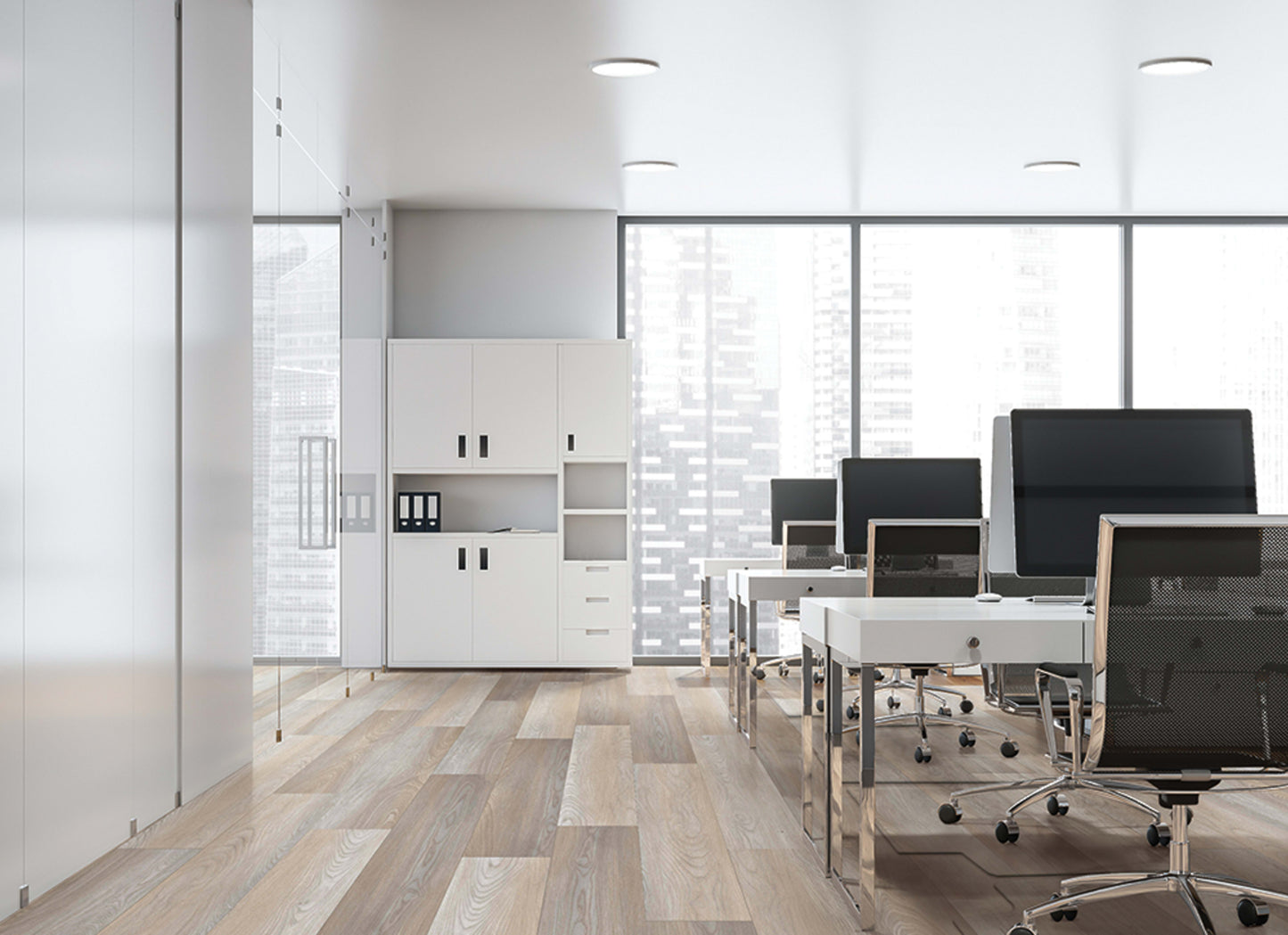 Metroflor LVT - Déjà New - Clean Oak in Mist Grey