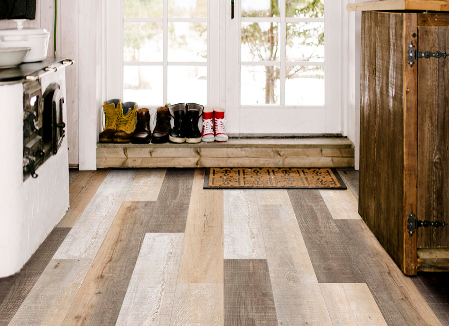 Metroflor LVT - Déjà New - Coastal Oak in Worn Beige