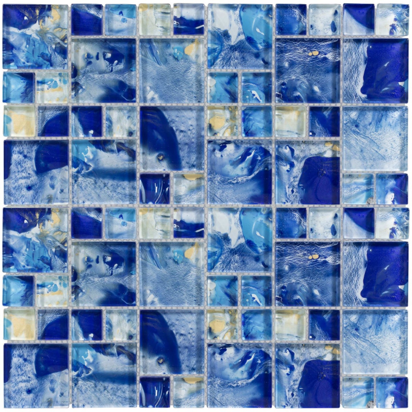 Splash in Island Gulf Glass Tile
