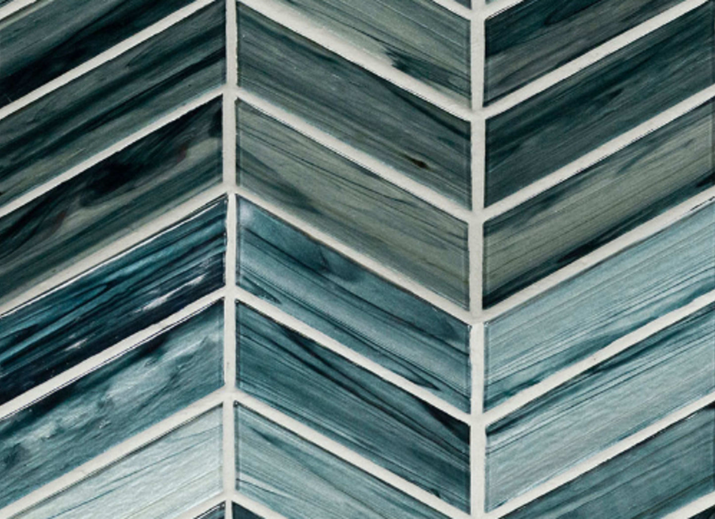 Midnight in Midnight Blue Ombre Chevron Tile