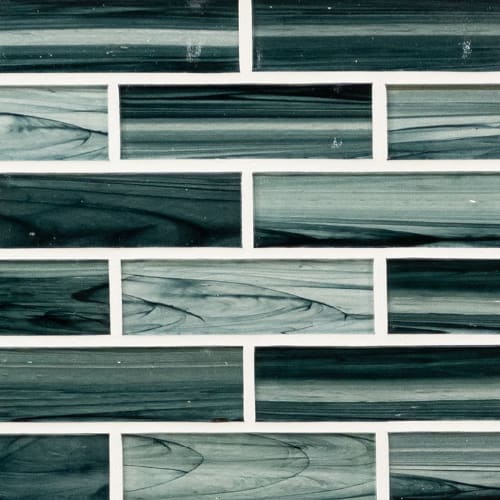 Midnight in Midnight Blue Ombre Tile 2x6