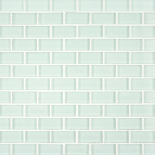 Mint Brick Mosaic in Mint