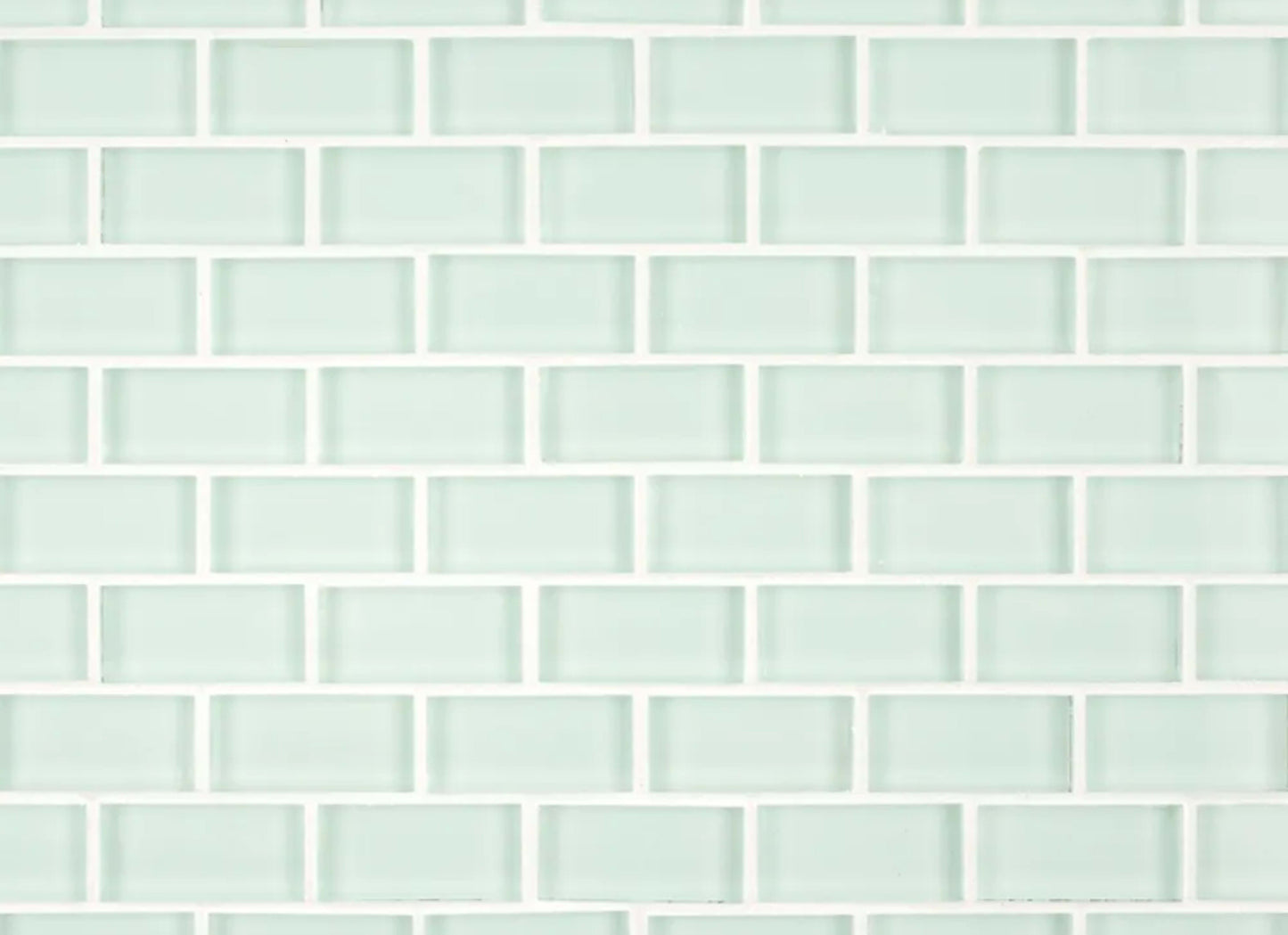 Mint Brick Mosaic in Mint