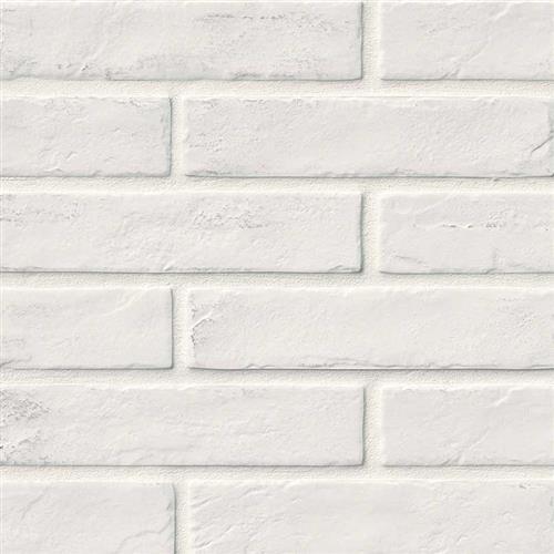 Brickstone in White - 2x10 Tile