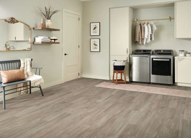 American Personality Pro Homespun Impression in Antique Beige 6.5" X 48"