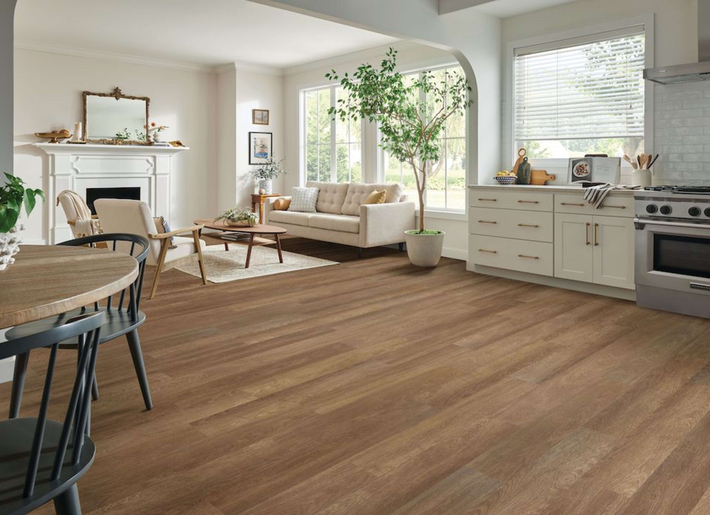 American Personality Pro Pembroke Oak in Honey Tan 6.5" X 48"