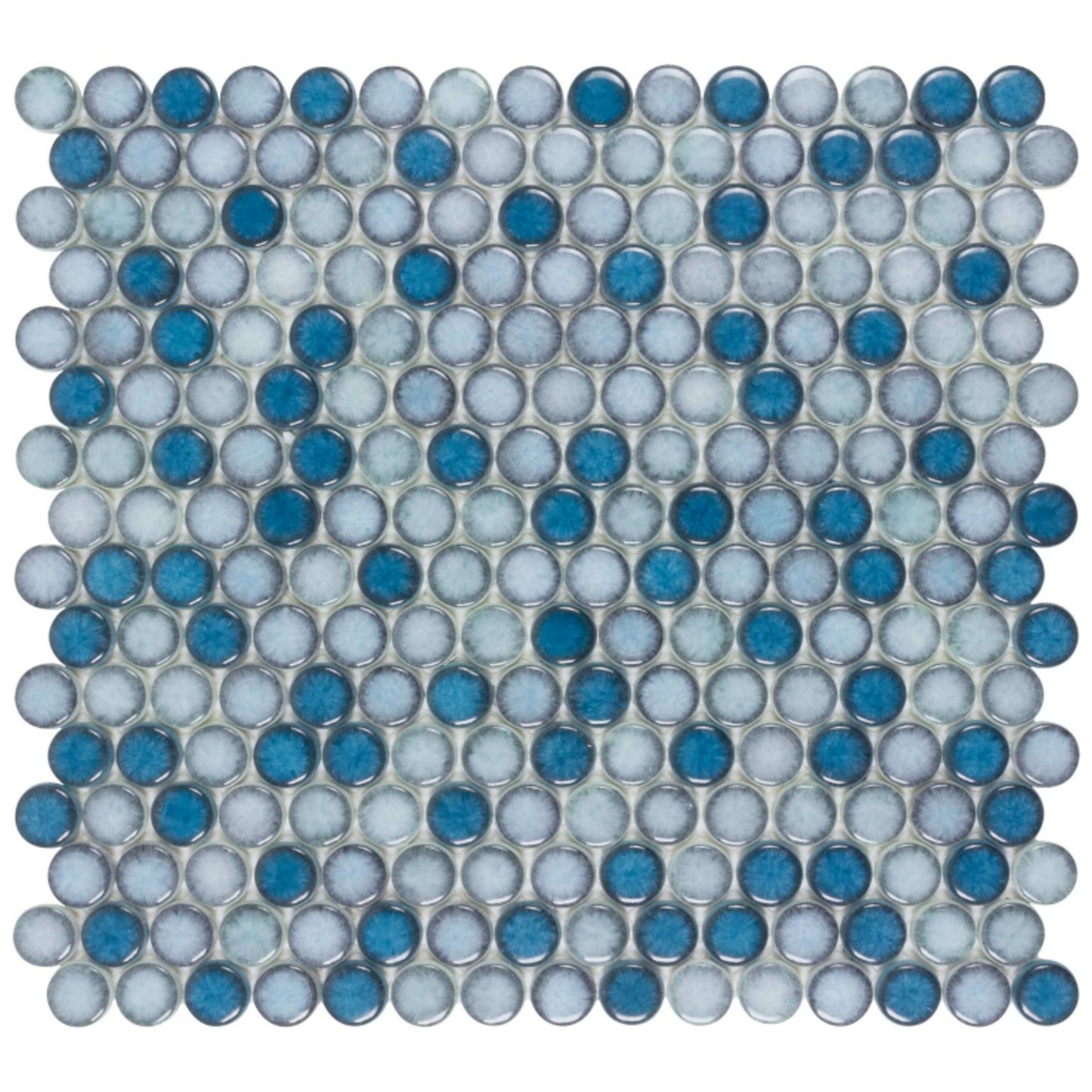 Watercolors in Sea Breeze Glass Tile