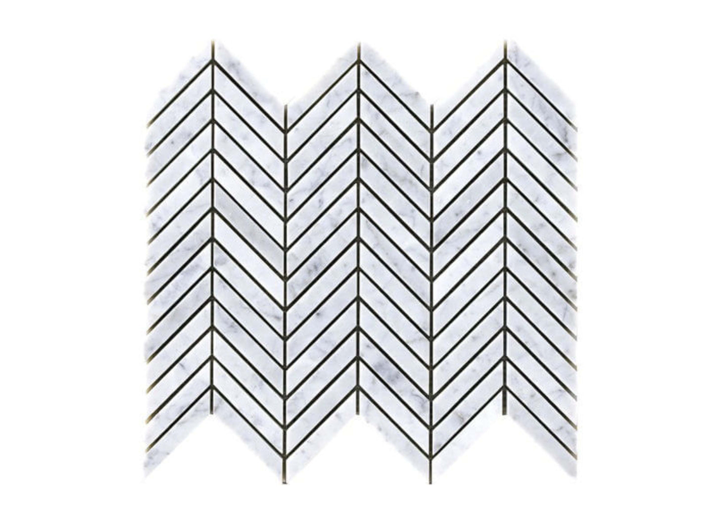 Stone & Marble in Statuario/Natural _ Chevron
