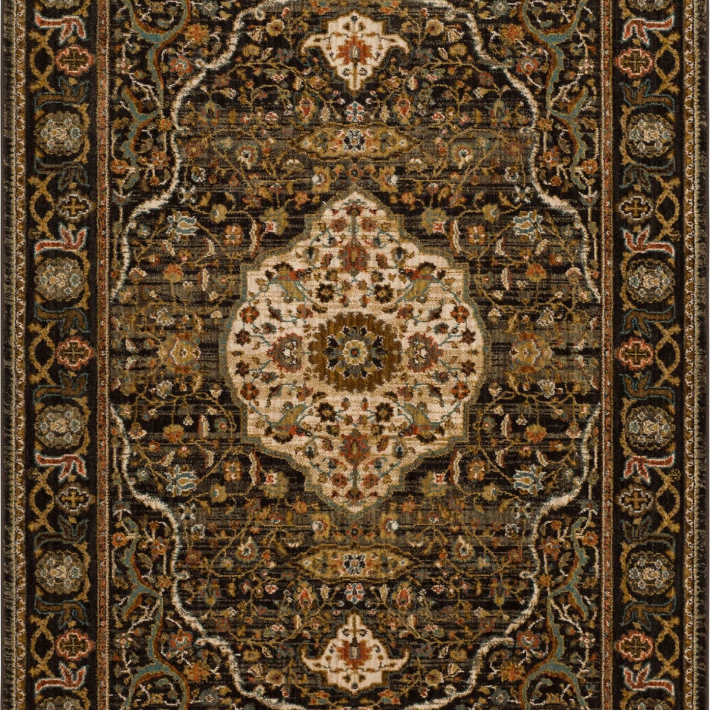 Petra Charcoal in Charcoal Area Rugs