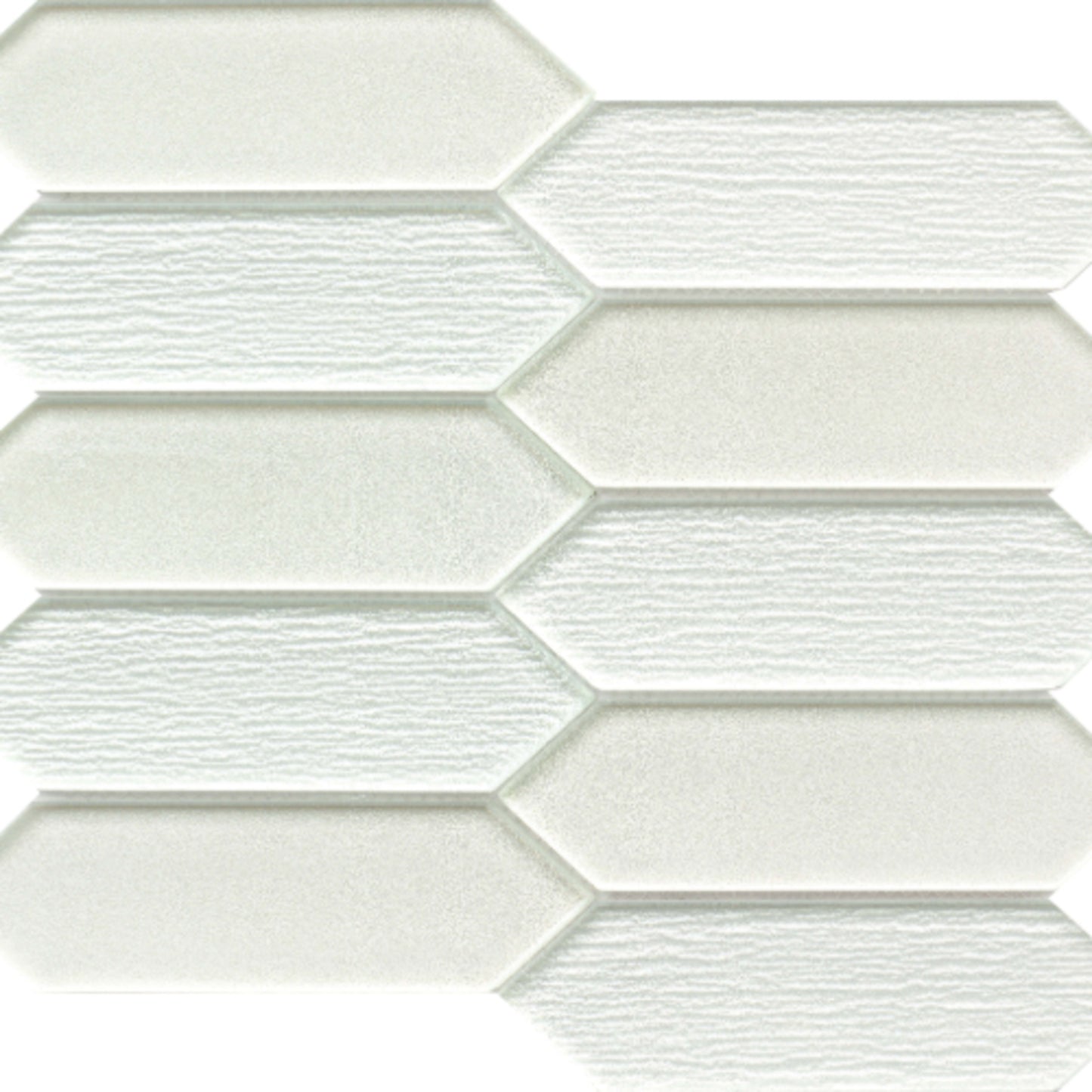 Picket in White Glass Tile