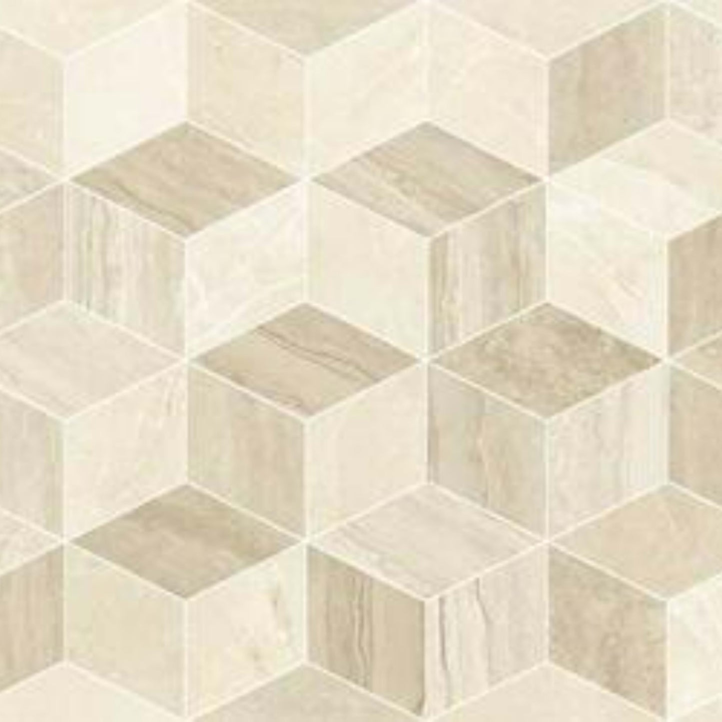 Imperiale in Decoro Tangram Travertino-30x90 Tile