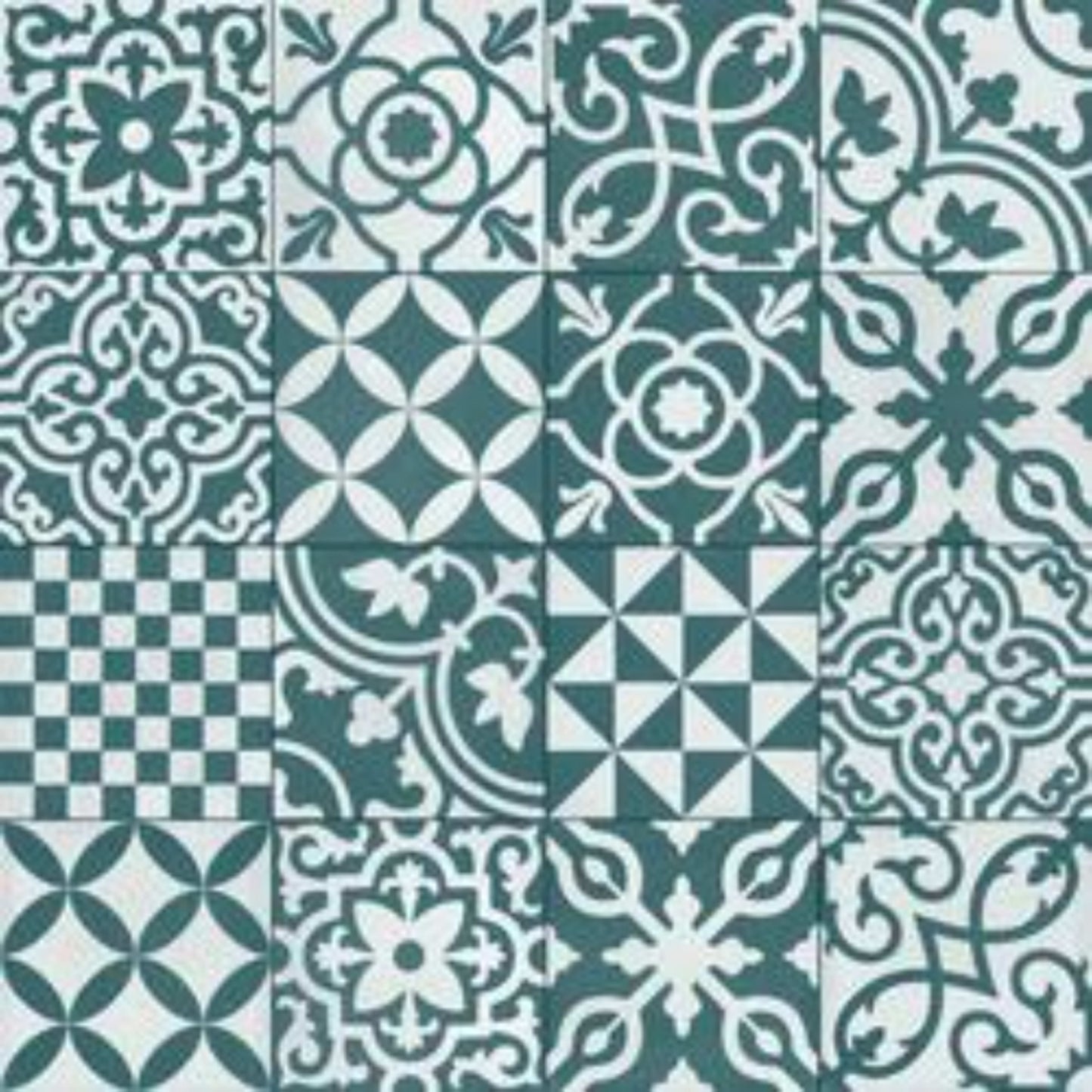 Contrasti in Ottanio Decoro Mix Tile