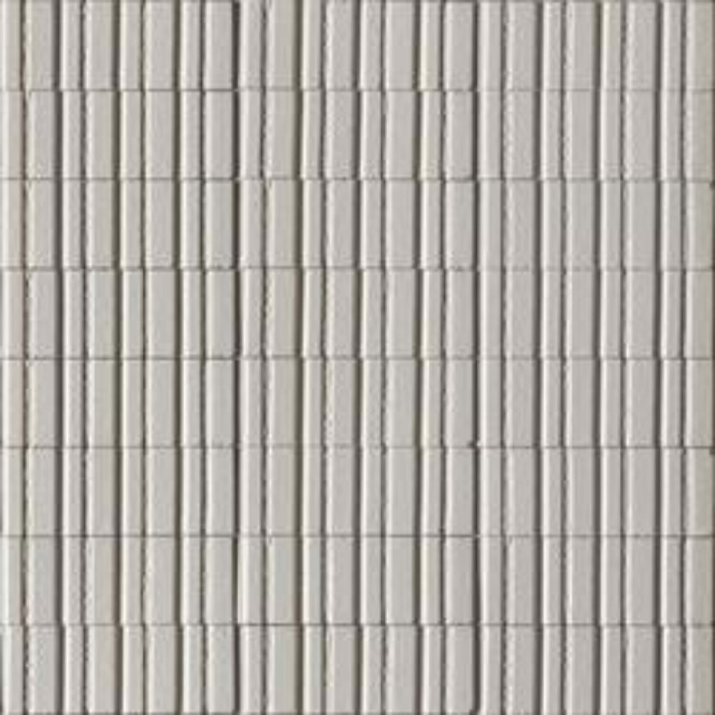 Glacé in Bianco Glossy Struttura Rayé Tile