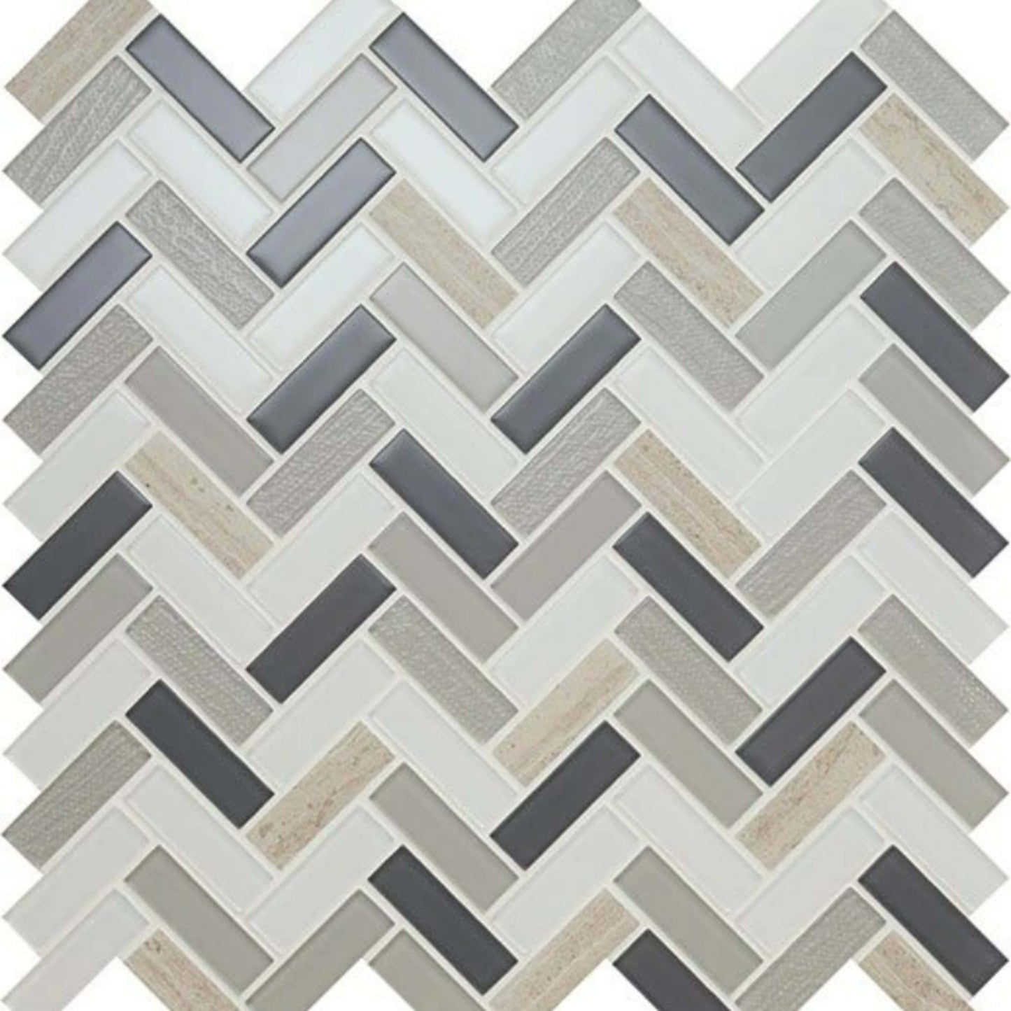 Serentina in Tranquility Random Linear Glass Tile