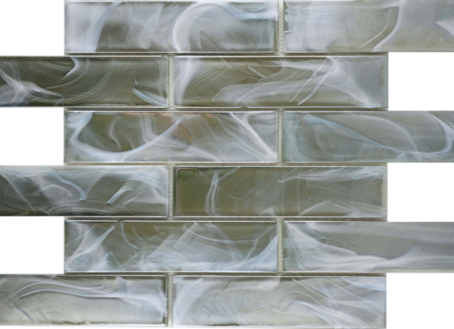 Splash in Moss / 2" X 4" Beveled