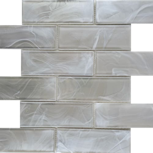Splash in Silver / 2" X 4" Beveled