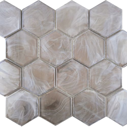 Splash in Tan / 3" Hex