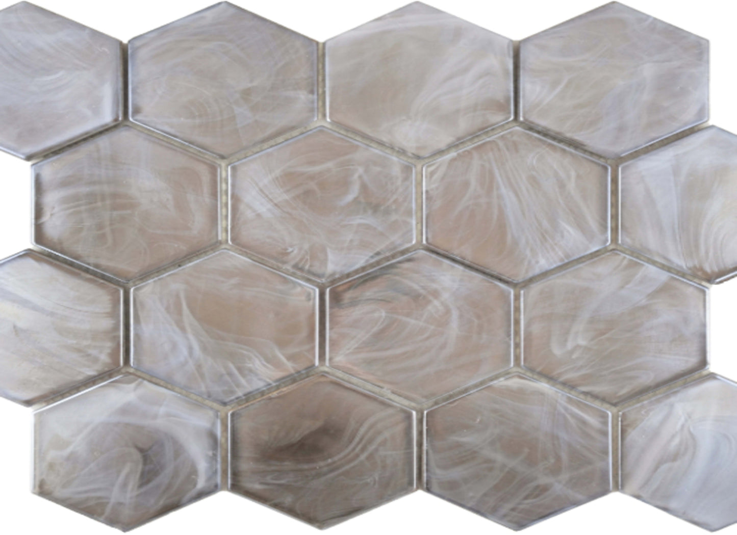 Splash in Tan / 3" Hex