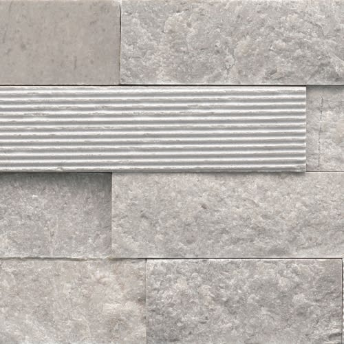 Structure in Structure 3d Ledger Blue (Marble) 6” X 24”