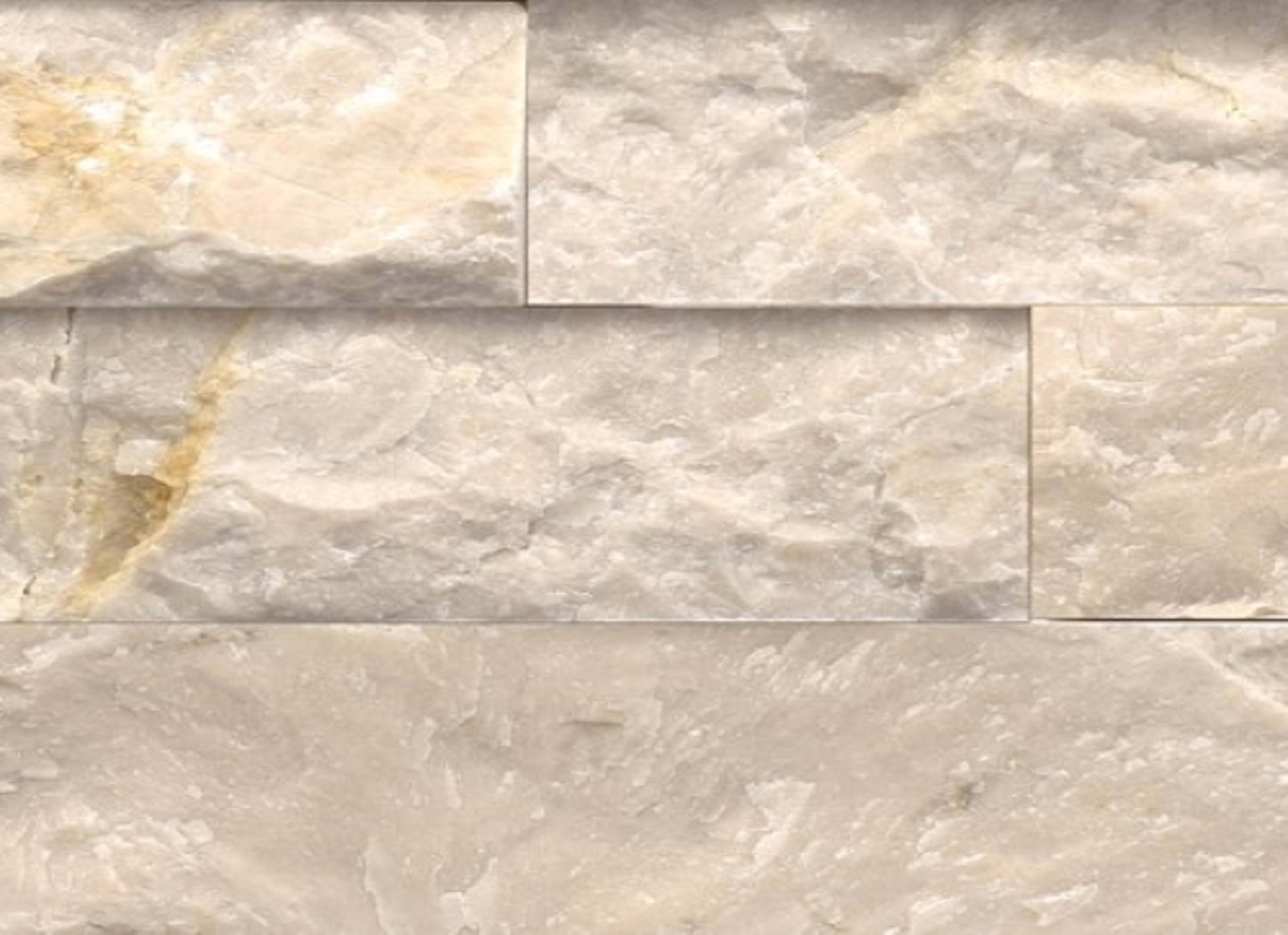 Structure in Structure Stacked Ledger Ivory (Marble) 6” X 24”