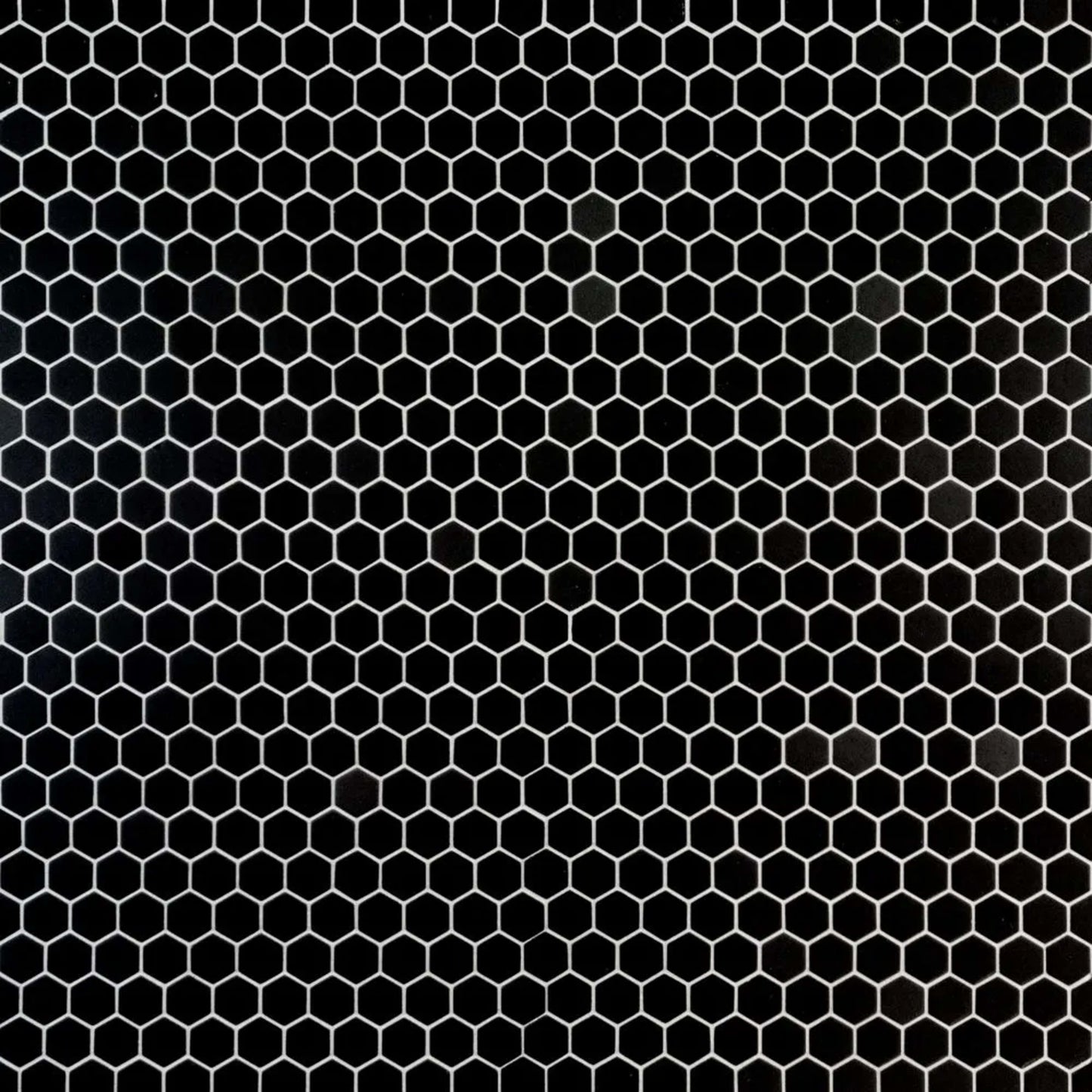 Strut Mosaic in Black Glass Tile