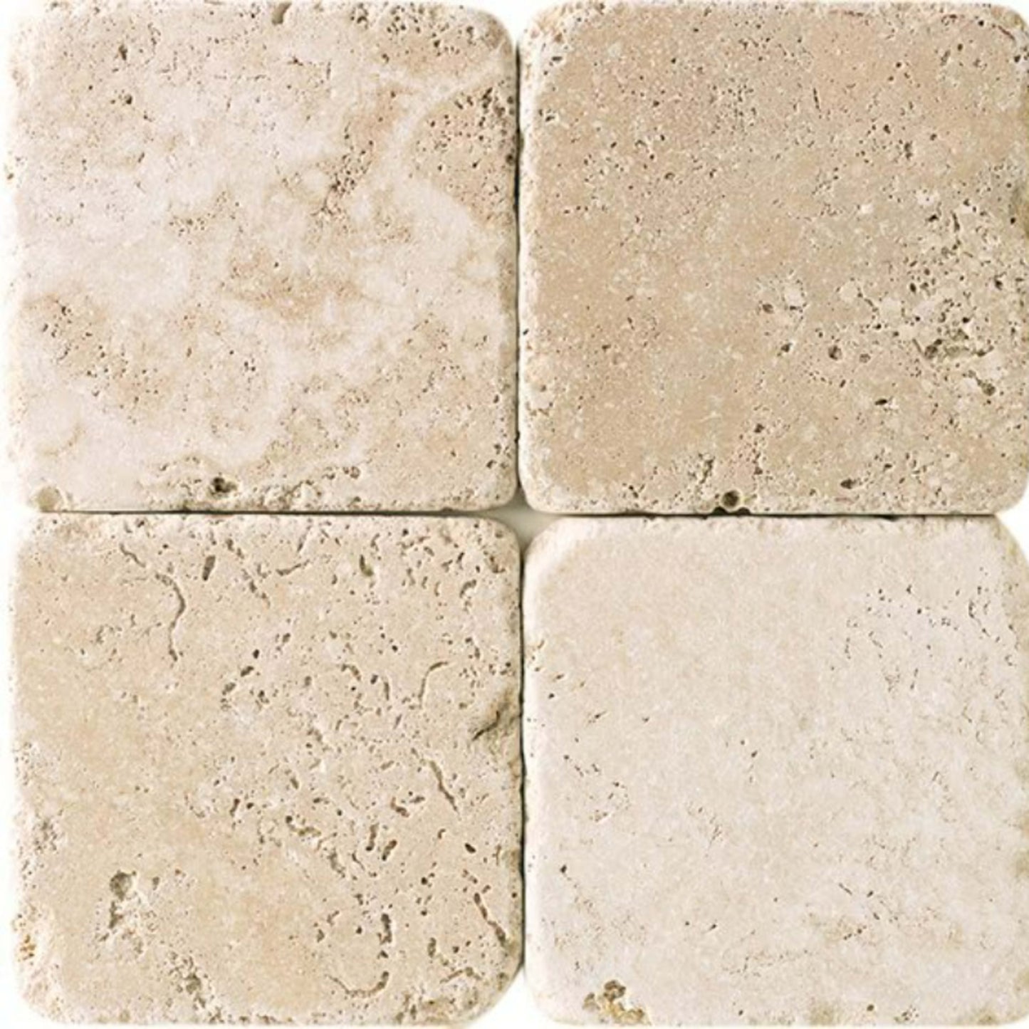 Travertine in Mediterr Ivory-4x4 Natural Stone