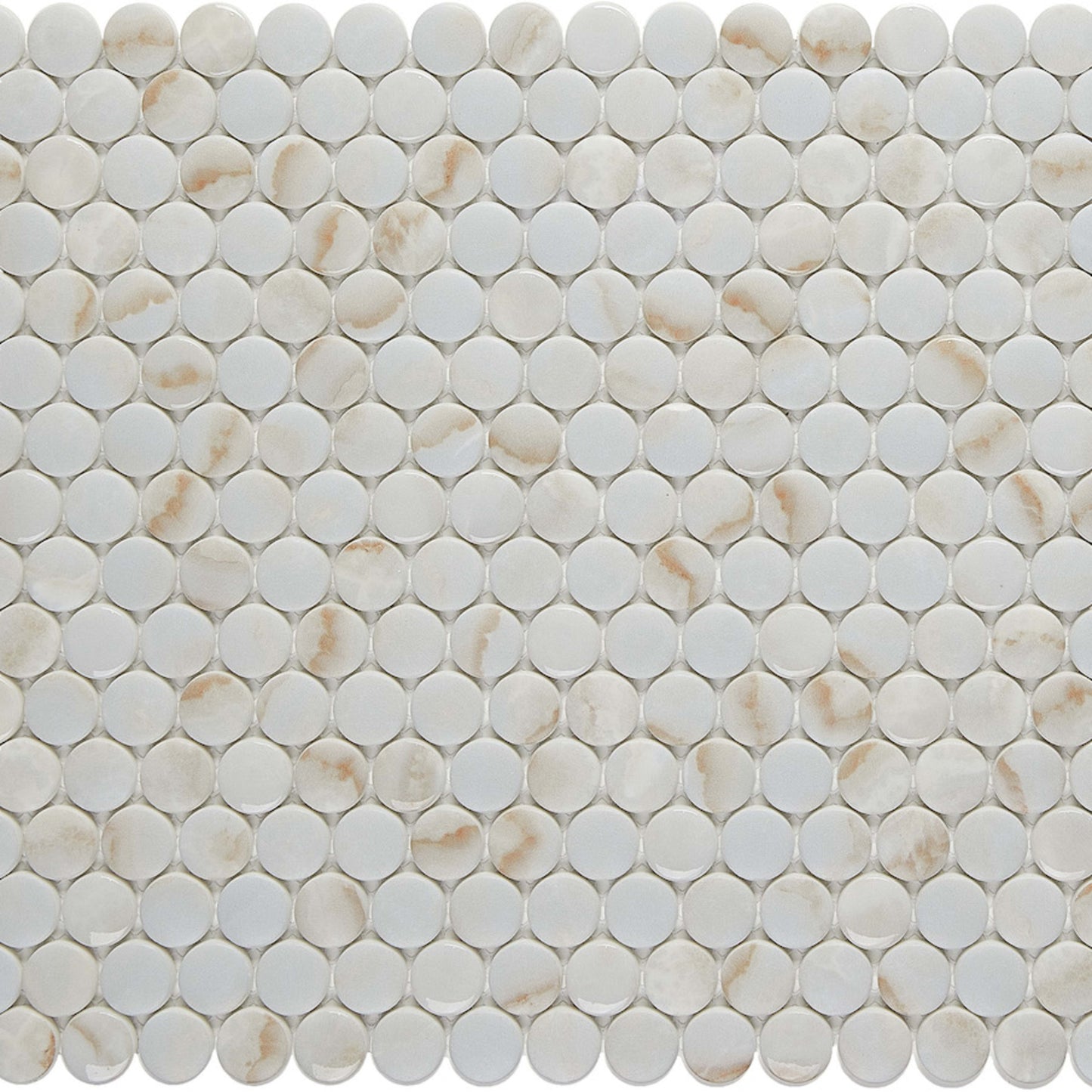 Leaside in Glow Penny Glass Tile