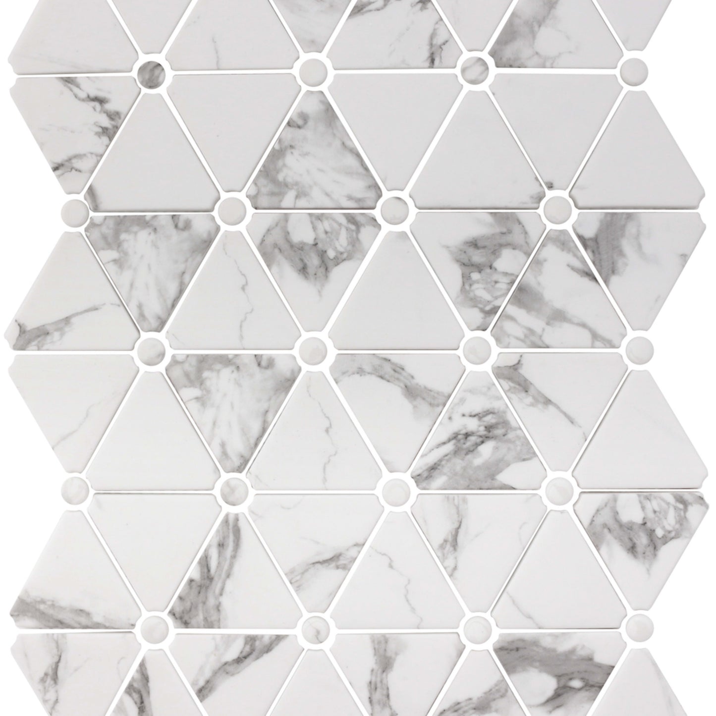 Leaside in Luster Triangle Glass Tile